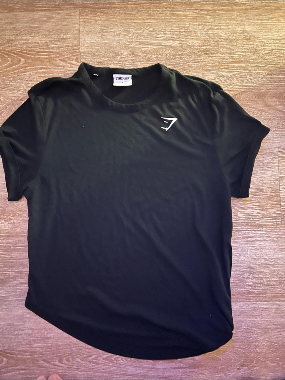 One gymshark gym top shirt women black Small